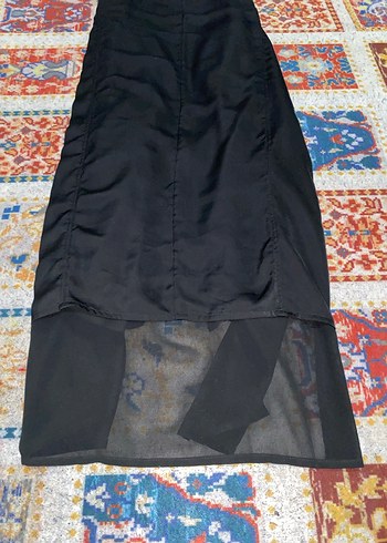 Siyah Uzun Kadın Ceketi - Görsel 4