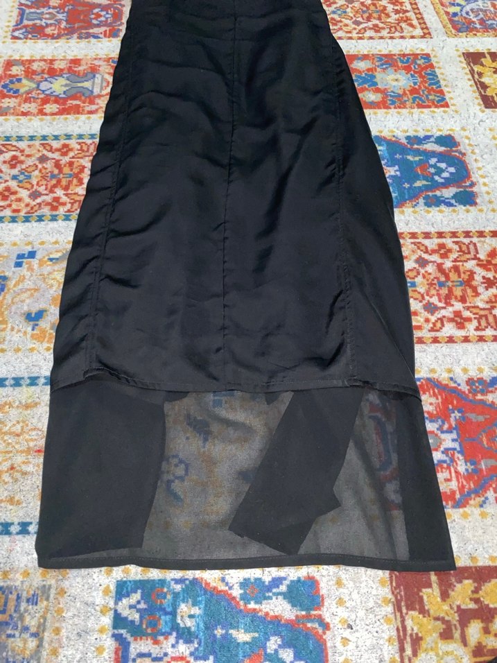 Siyah Uzun Kadın Ceketi - Görsel 4