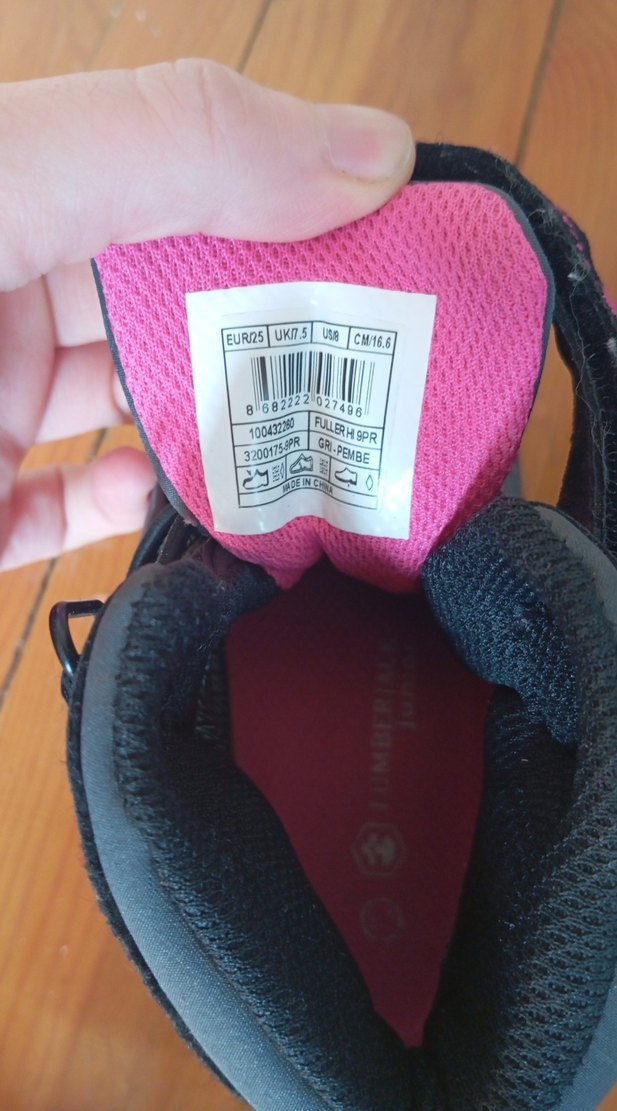 Kız Çocuk Siyah Pembe Softshell Bot - Görsel 4