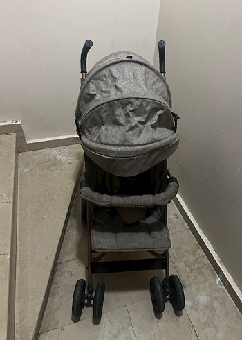 Gri Bebek Arabası Katlanabilir Model - Görsel 3