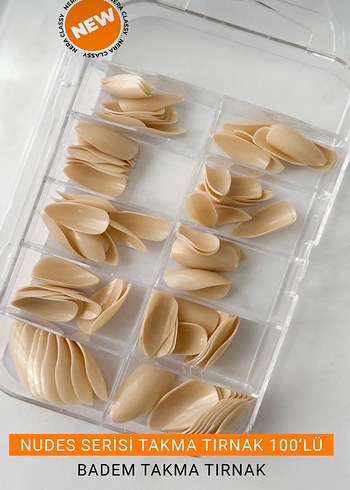 Gold Beauty Nude Takma Tırnak Seti 100 Parça - Görsel 2