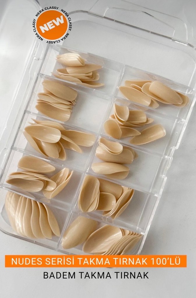 Gold Beauty Nude Takma Tırnak Seti 100 Parça - Görsel 2