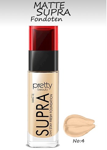 Pretty Beauty Supra Mat Fondöten - Görsel 2