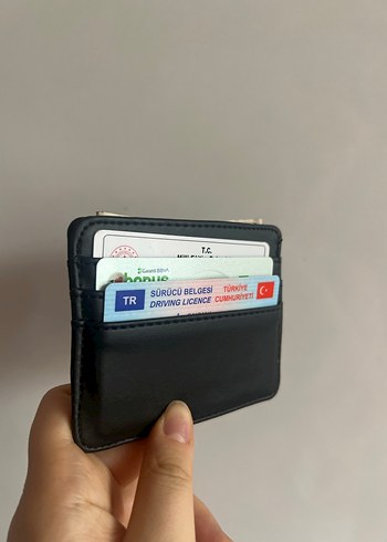 Siyah deri Erkek Kartlık Cüzdan - Görsel 3