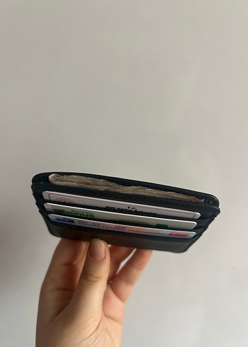 Siyah deri Erkek Kartlık Cüzdan - Görsel 4