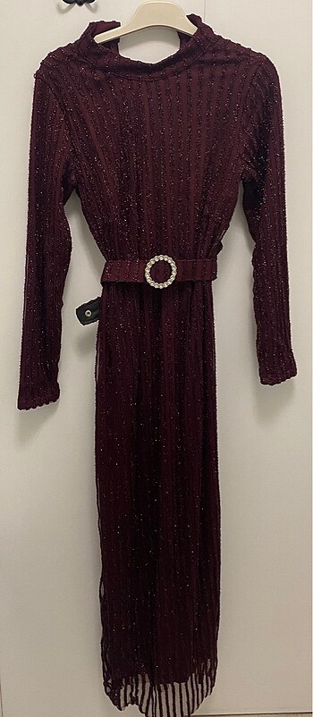 Bordo kalem elbise bride