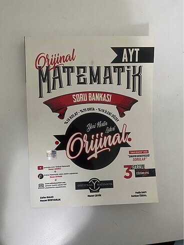 Orijinal yayınları ayt matematik