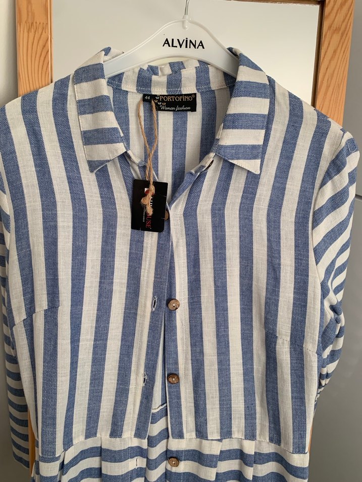 Keten elbise - Görsel 2