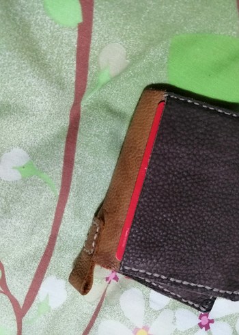 Koyu Kahverengi Minimalist kadın Cüzdan deri el yapimi - Görsel 2
