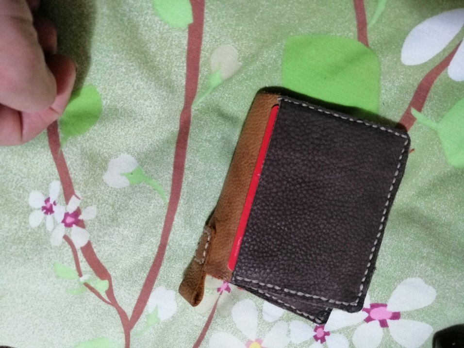 Koyu Kahverengi Minimalist kadın Cüzdan deri el yapimi - Görsel 2