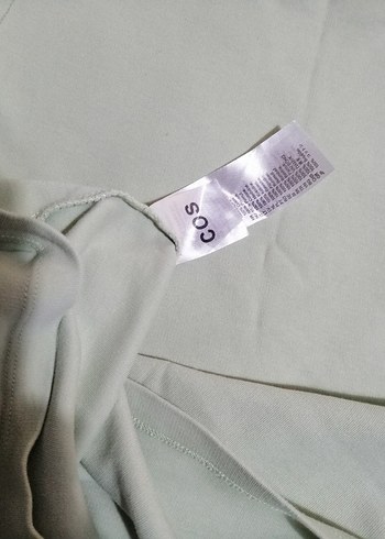 Cos COS Yeşil Pamuklu Bisiklet Yaka Tişört small