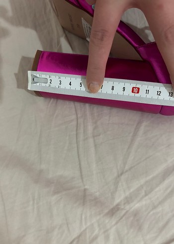 Fuşya platform kalın topuklu ayakkabı - Görsel 8