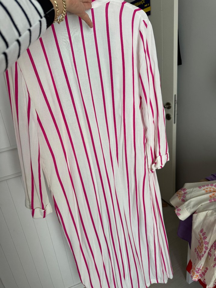 Pembe Çizgili tunik - Görsel 3