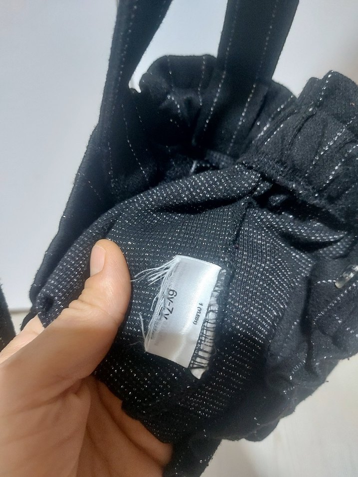 Kız Çocuk Siyah Çizgili Askılı Salopet - Görsel 4