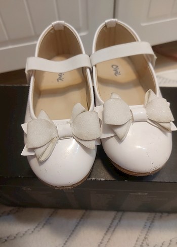 Kız Çocuk Beyaz Fiyonklu Babet - Görsel 6