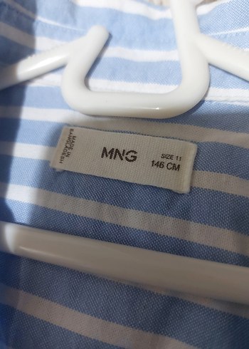 Mavi Çizgili Uzun Kollu Kadın Gömlek - Görsel 2