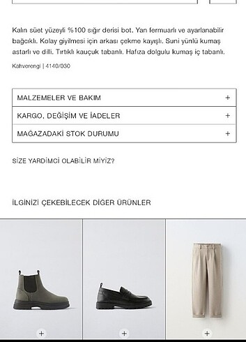 36 Beden kahverengi Renk Bot zara