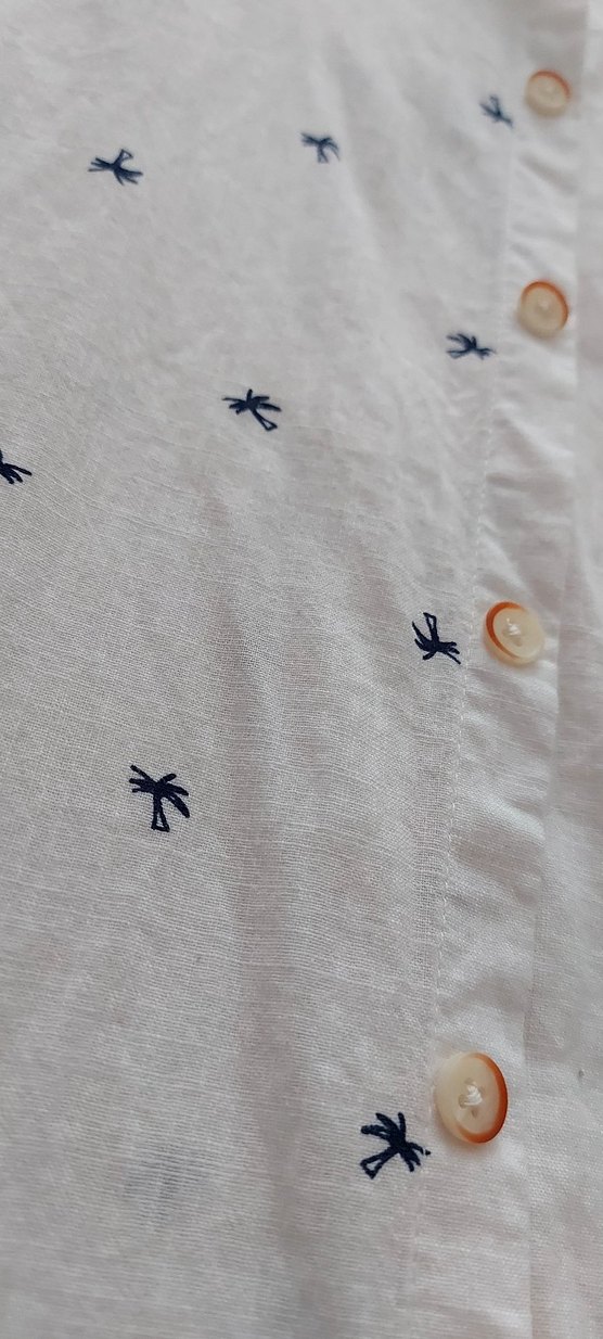 Düğmeli Beyaz çocuk Gömlek - Görsel 3