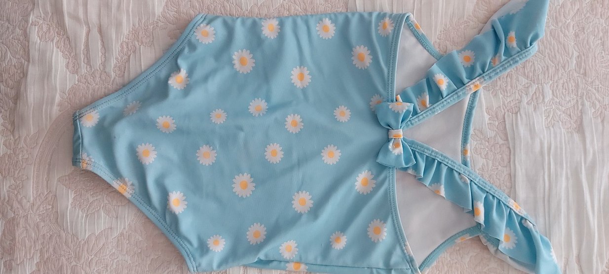 Çiçekli Daisy Duck Baskılı Kız Mayo - Görsel 2