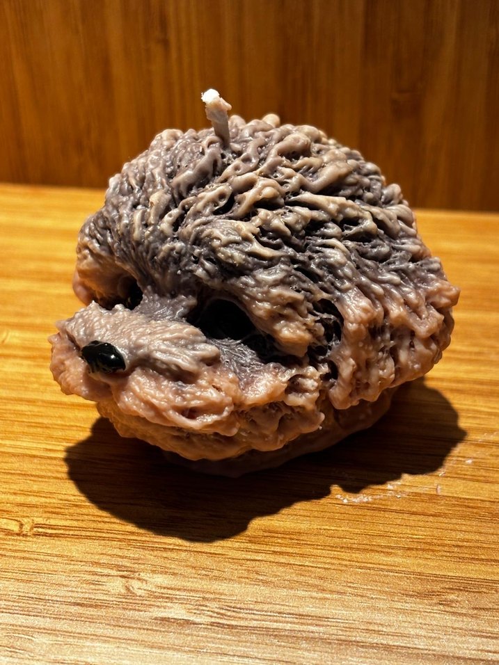 Köpek Yüzü Şeklinde Mum - Görsel 2