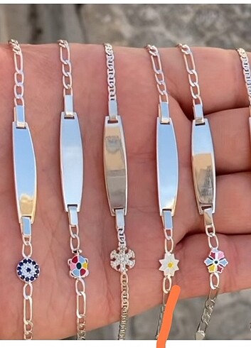 925 ayar gümüş çocuk bileklikleri