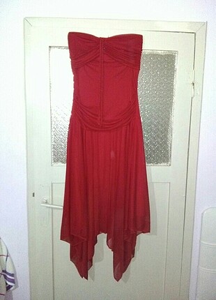 Bordo elbise 