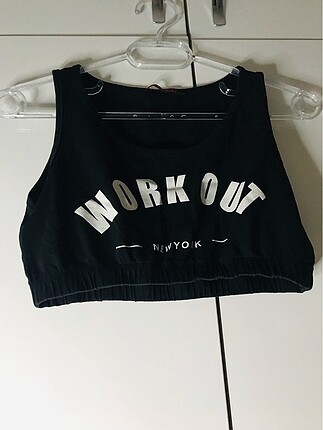 m Beden siyah Renk Siyah yazılı spor crop