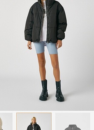 Pull and Bear Pull and Bear Oversize Şişme Mont