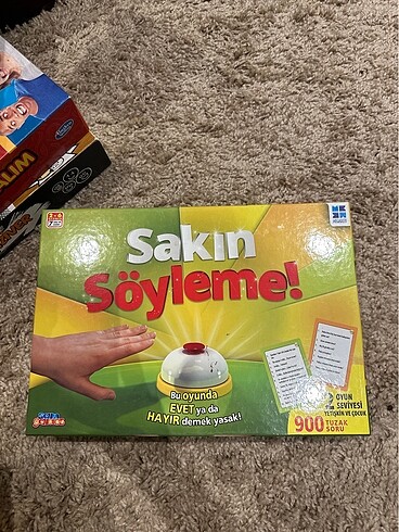 Sakın söyleme kutu oyunu