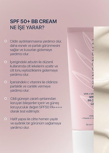 Skin Sensual SPF 50+ Açık Ton BB Krem - Görsel 3