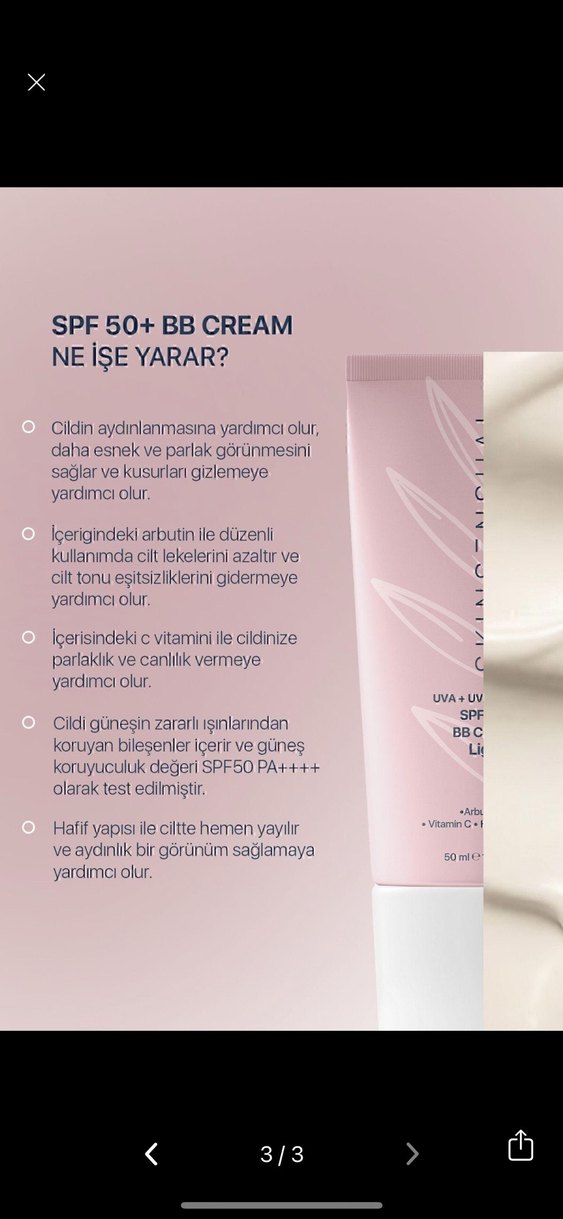 Skin Sensual SPF 50+ Açık Ton BB Krem - Görsel 3
