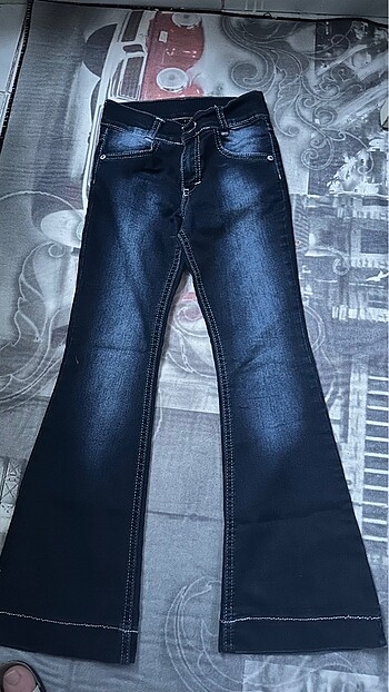 Lacivert kot pantalon