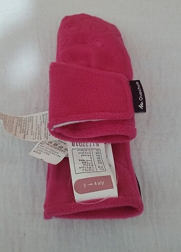 QUECHUA Marka 3-4 aylık kız çocuk polar tek parmaklı outdoor eld - Görsel 5