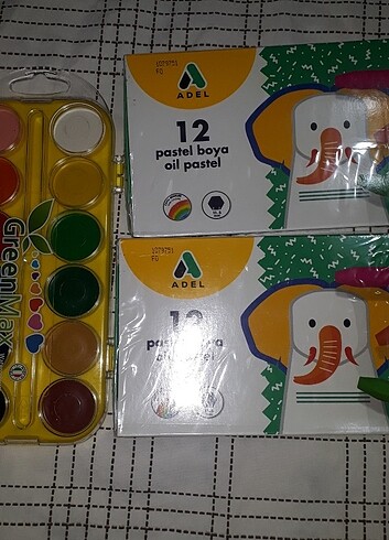 pastel ve sulu boya seti 