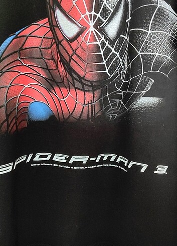 l Beden siyah Renk Spider-Man 3 2007 tişört