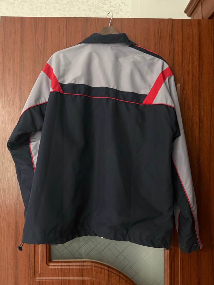 Gri Erkek Spor Rüzgarlık Fermuarlı - Görsel 2