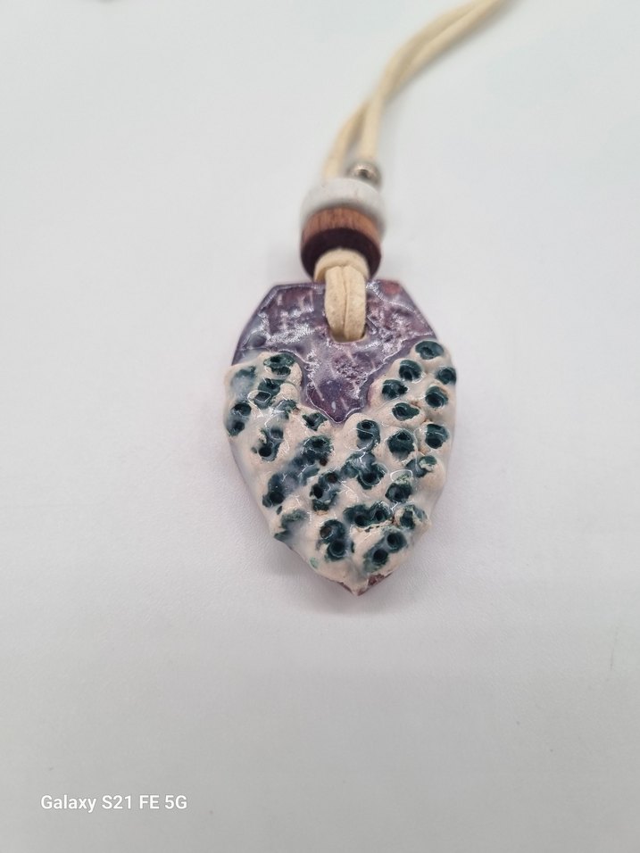 Bohem Mor Boncuklu Uzun Kolye El Yapımı - Görsel 3