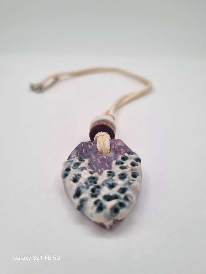 Bohem Mor Boncuklu Uzun Kolye El Yapımı - Görsel 2