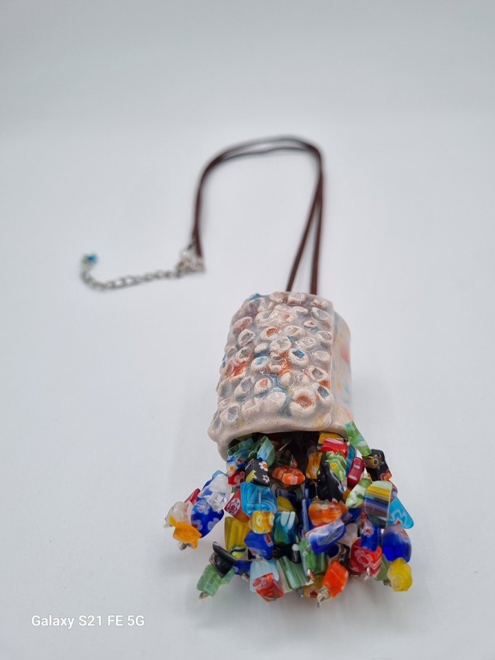 Şeker Kolye. Renkli Boncuklu Tasarim Bohem Kolye - Görsel 2