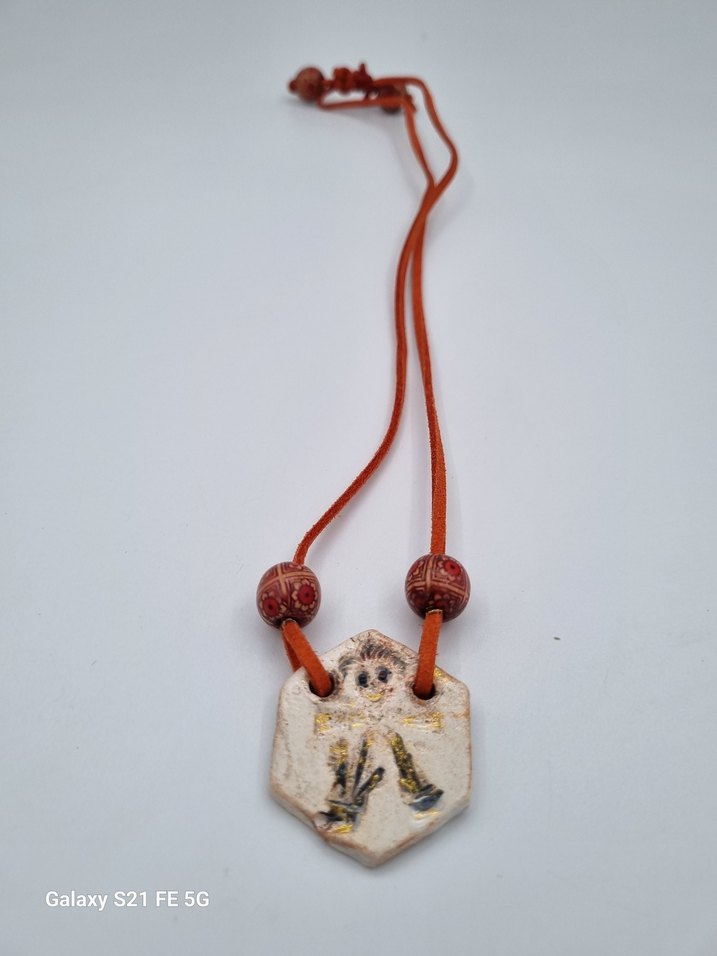 Renkli Boncuklu Bohem Kadın Kolyesi. Seramik Tasarim - Görsel 3