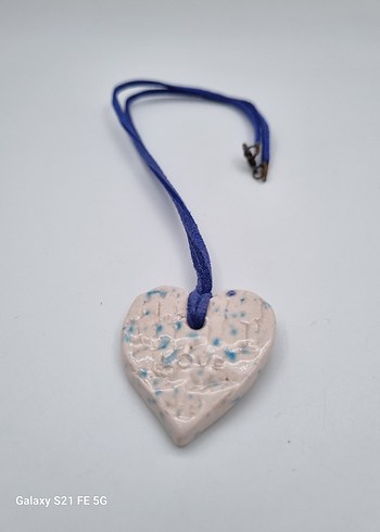 Özel Detaylı Tasarim Bohem Mini Kalp Kolye. - Görsel 2