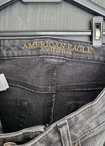 30 Beden siyah Renk American Eagle Likrali Kot Pantolon