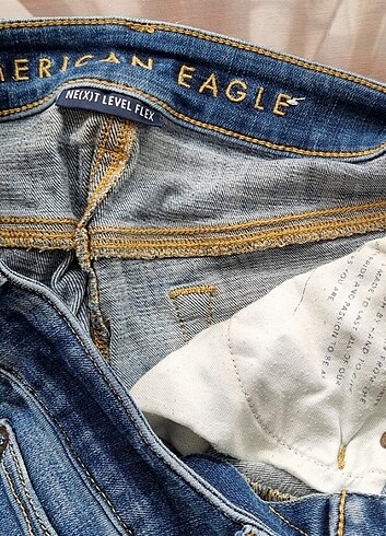 30 Beden lacivert Renk American Eagle.marka Likrali Kot Pantolon