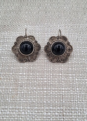Diğer Vintage Metal Küpe. Çiçek Formunda
