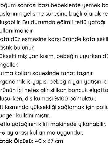 Anne Yanı Bebek Reflü Yatağı Gri - Görsel 13