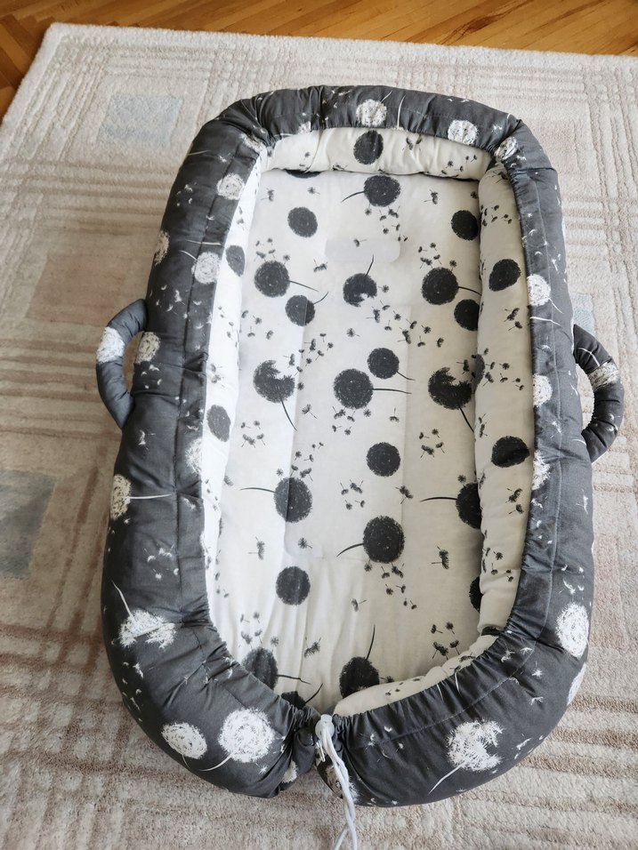 Anne Yanı Bebek Reflü Yatağı Gri - Görsel 2