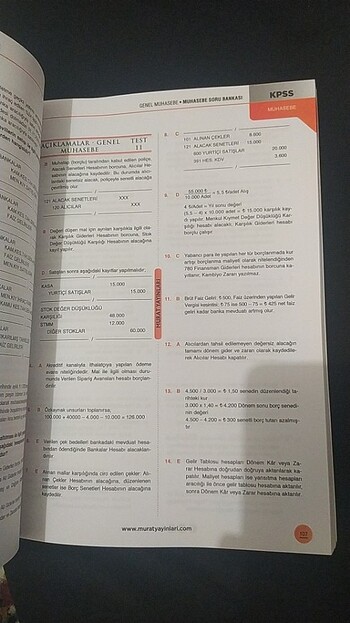  Kpss muhasebe soru bankası