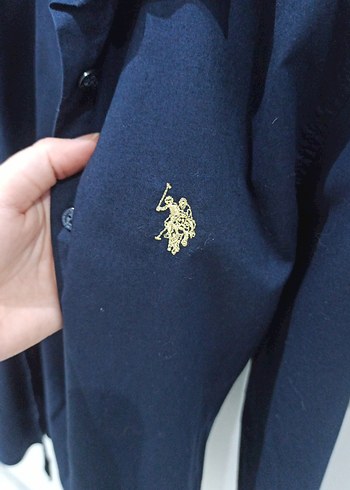 U.S Polo Assn. Lacivert Kadın Uzun Kollu Gömlek