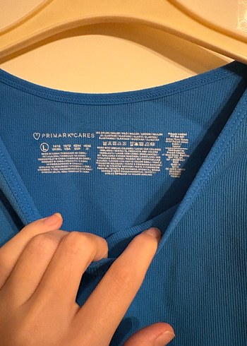 Mavi Atlet Düz Kesim Spor Üst - Görsel 2