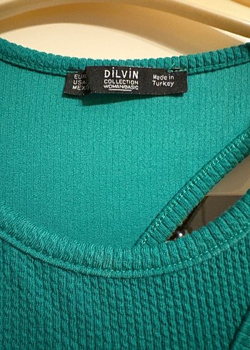 Dilvin Yeşil Elbise - Görsel 4